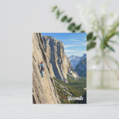 Rock Climbing at Yosemite National Park ポストカード (スタンド正面)