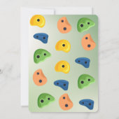 Rock Climbing Birthday Party Invitation Let's Rock 招待状 (裏面)