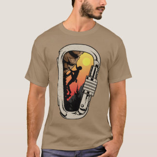 Rock Climbing Bouldering Climbing Carabiner friend Tシャツ