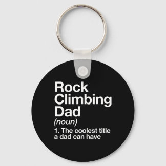 Rock Climbing Dad Definition Funny Sports  キーホルダー
