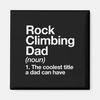 Rock Climbing Dad Definition Funny Sports  マグネット