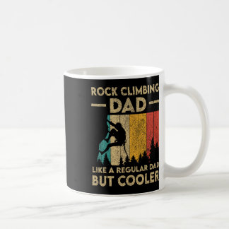 Rock Climbing Dad Vintage Funny Bouldering Design  コーヒーマグカップ