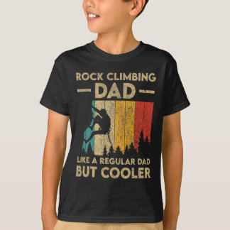 Rock Climbing Dad Vintage Funny Bouldering Design  Tシャツ