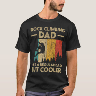 Rock Climbing Dad Vintage Funny Bouldering Design  Tシャツ