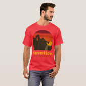 Rock Climbing Elevation Motivation retro Tシャツ (正面フル)