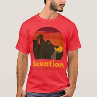 Rock Climbing Elevation Motivation retro Tシャツ