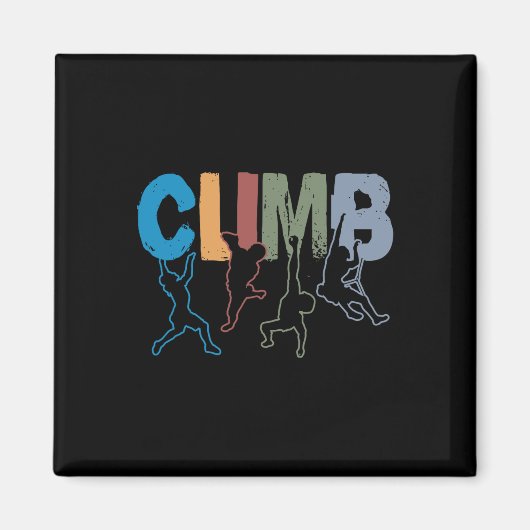 Rock Climbing Funny Bouldering Enthusiasts For Men マグネット (正面)
