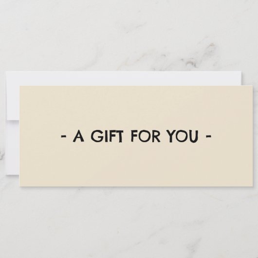 Rock Climbing Gift Certificate 招待状 (裏面)