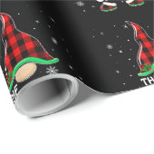 Rock Climbing Gnome Buffalo Plaid Matching Family ラッピングペーパー (ロールコーナー)