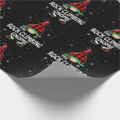 Rock Climbing Gnome Buffalo Plaid Matching Family ラッピングペーパー (角)