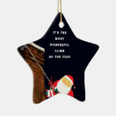 Rock Climbing Holiday Gift セラミックオーナメント (右)