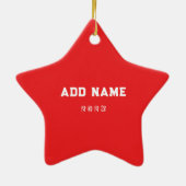 Rock Climbing Holiday Gift セラミックオーナメント (裏面)