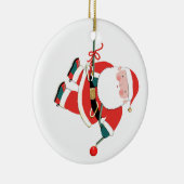 Rock Climbing holiday gift ceramic ornament セラミックオーナメント (右)