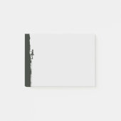 Rock Climbing Mountain Climber Silhouette ポストイット (正面)