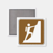 Rock Climbing Symbol Sign マグネット (正面/裏面)