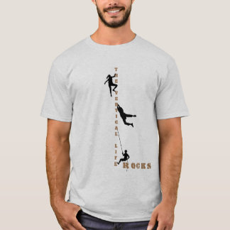 Rock Climbing - The Vertical Life Rocks! Tシャツ