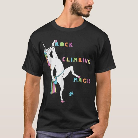 Rock Climbing Unicorn Costume Unicorn funny funny Tシャツ (正面)