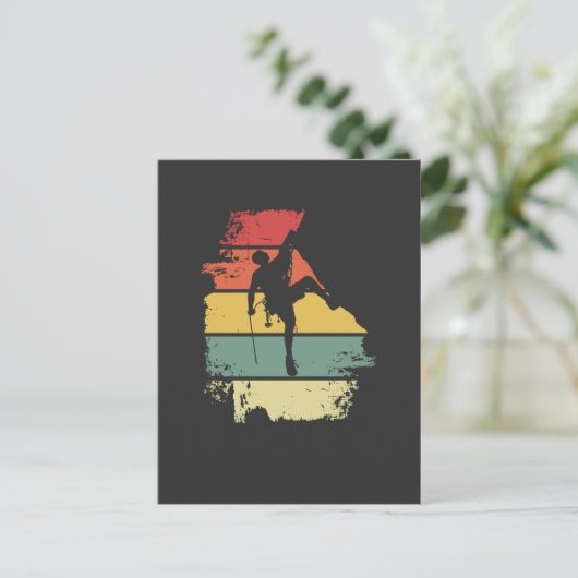 Rock Climbing Vintage ポストカード (スタンド正面)