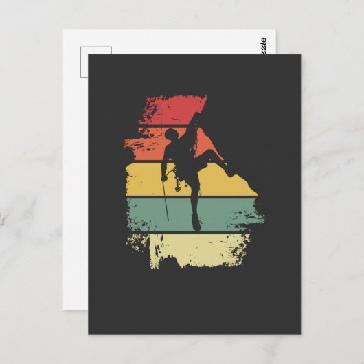 Rock Climbing Vintage ポストカード (正面/裏面)