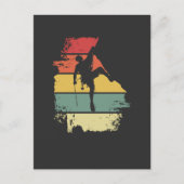 Rock Climbing Vintage ポストカード (正面)