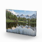 Rock Creek渓谷の山脈山及び反射 フォトブロック (右)