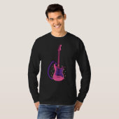 Rock Electric Guitar Design for Rock Music Lovers Tシャツ (正面フル)