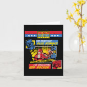 Rock em Sock em -ボクシングロボット漫画ページ カード (黄色い花)