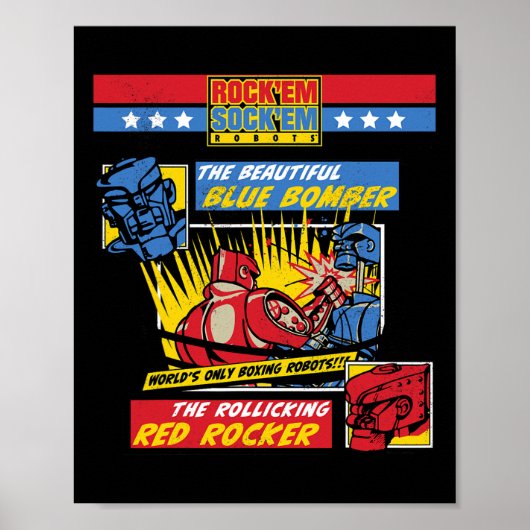 Rock em Sock em -ボクシングロボット漫画ページ ポスター (正面)