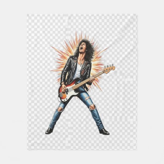 Rock fleece blanket フリースブランケット (正面)