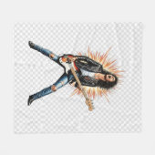 Rock fleece blanket フリースブランケット (正面(横))