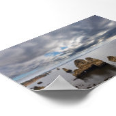 Rock formations in Algarve ポスター (角)