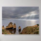 Rock formations in Algarve ポスター (正面)