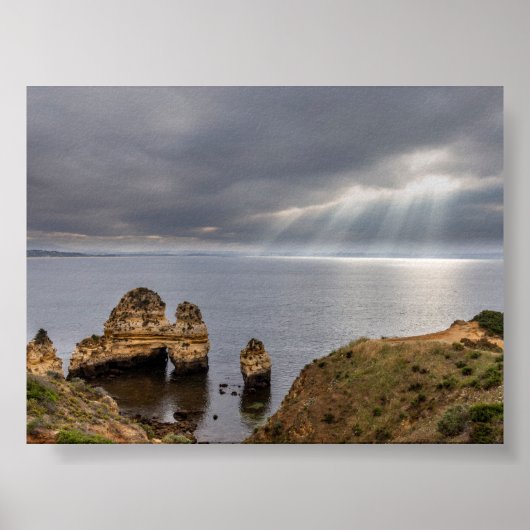 Rock formations in Algarve ポスター (正面)