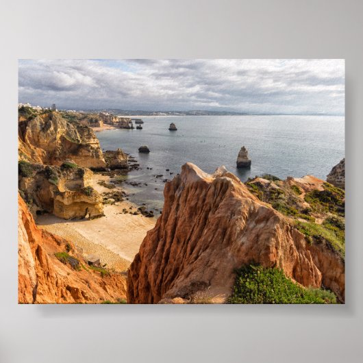 Rock formations in Algarve ポスター (正面)