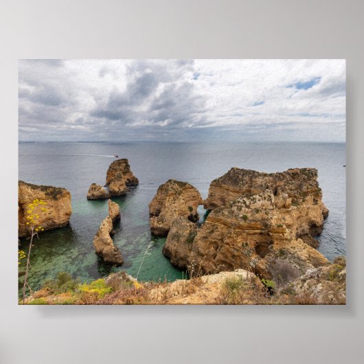 Rock formations in Algarve ポスター (正面)