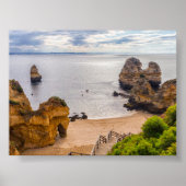 Rock formations in Algarve ポスター (正面)