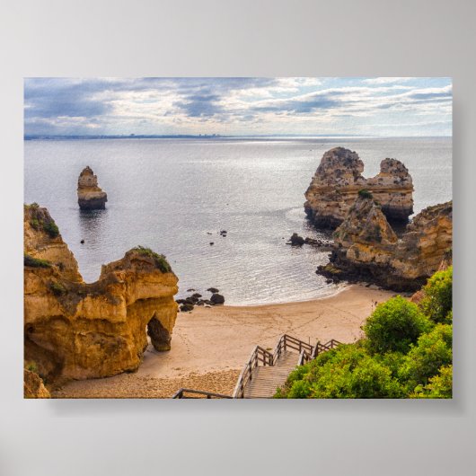 Rock formations in Algarve ポスター (正面)