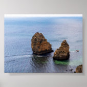Rock formations in Algarve ポスター (正面)