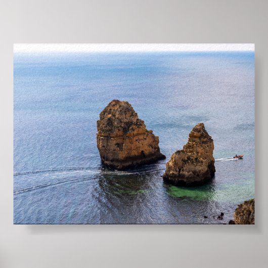Rock formations in Algarve ポスター (正面)