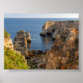 Rock formations in Algarve ポスター (正面)