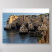 Rock formations in Algarve ポスター (正面)