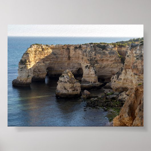 Rock formations in Algarve ポスター (正面)