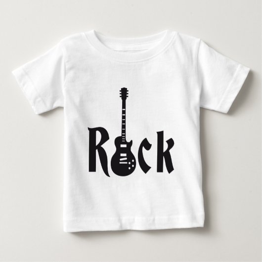 rock guitar ベビーTシャツ (正面)