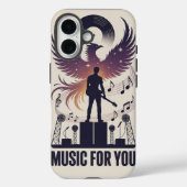 Rock Guitar Phoenix Rising iPhone Case Case-Mate iPhoneケース (裏面)