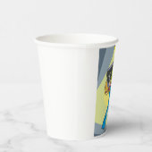 Rock Guitarist 70s Style Musician 紙コップ (右)