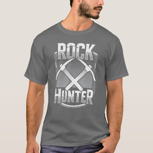 Rock Hunter Geologist Stone Job Geology Student gi Tシャツ (正面)