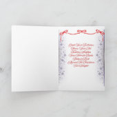 Rock-in Around The Christmas Tree Greeting Card カード (内部)