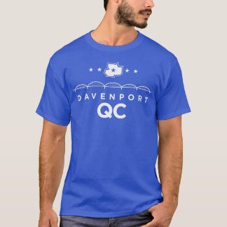 Rock Island Quad Cities QC Pizza Moline East Molin Tシャツ