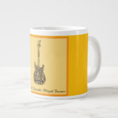 Rock Legends Guitar Typography Mug ジャンボコーヒーマグカップ (正面右)