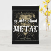 Rock=Life 「Ye Olde Skoolの金属」の挨拶状 カード (黄色い花)